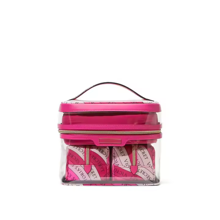 Victoria's Secret  Bolsa de Cosméticos  Neceser De Maquillaje  4 En 1  Modelo: Pink Swirl  Victoria Secret - 1