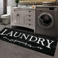 VIKAMA Alfombra De Cocina Antideslizante Y Anti Manchas Con Patrón Moderno Para Uso Doméstico Alfombrilla Larga Para Puerta Decoración Interior - details 12