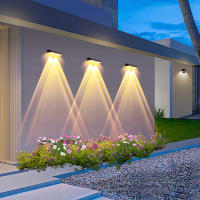 2PCS Luces Solares Para Valla LED RGB Y Blanco Cálido IP65 Impermeables Luces De Escalera Exterior Lámpara Decorativa T-SUNRISE - details 12