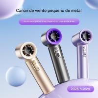 Ventilador Turbo portátil de mano, mini ventilador nebulizador personal de Alta velocdad, conducción de Aire turboimpulsado de Aviación, Aire frío de Super Alta velocdad 10 m/s, adecuado para Viajes/exterior/home/oficin/maquillaje/Regalos - details 3