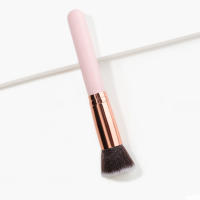 Cepillo De Maquillaje Flat Kabuki Para Base Líquida Crema Polvo Contorno Blending Grande Herramientas De Belleza Para Rostro - details 1