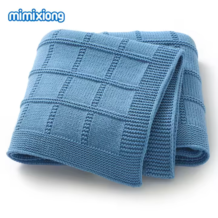 Mantas de DOT Súper suaves para recién nasido, ropa de Cama para Cuna, colcha de Color sólido para cochecito Infantil, Saco de dormir de 90x70cm - 1