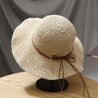 Sombrero De Playa Para Mujer Verano Protección UV Algodón Y Paja Tejida Amplio Para Aventuras Al Aire Libre Y Costeras - details 6