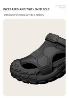 Sandalias EVA Para Hombres En Verano Con Suela Gruesa Y Suave Para Uso Al Aire Libre Zapatos De Playa Para Deportes Casuales Y Perforados - details 2