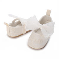 Zapatos De Princesa Para Bebé Niña Con Cordones Y Aros Antideslizantes Suela Suave Para Cama Ropa De Bebé 0-18 Meses - details 4