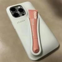 Funda De Teléfono INS Nueva Para iPhone Con Portador De Labial Y Silicone De Color Rhode Compatible Con Series 16 15 14 13 12 11 pro Max plus - details 9