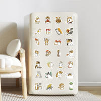 100PCS Pegatinas De Vida De Gato Para Invierno Decoración Japonesa Aesthetic PVC Para Niños Suministros Escolares Y Scrapbooking - details 7