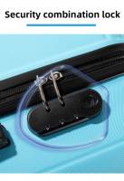 S7 STAR LG57262-LG57269 Juego 3pcs Maletas Rígidas de Viaje, Cabina Maleta ABS Set 3, Maletas ABS  de Viaje con 4 Ruedas Giratorias, Equipaje Resistente Color Puro 20/24/28in, Pack Equipaje Expandible de Moda - details 6