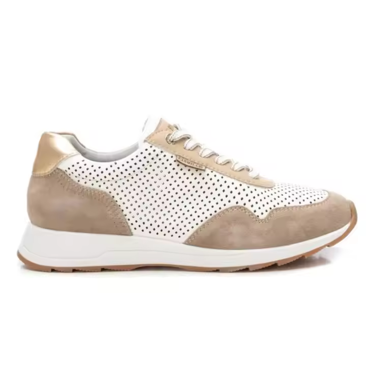Carmela 162151 Zapatillas deportivas para mujer en beige de piel - 1