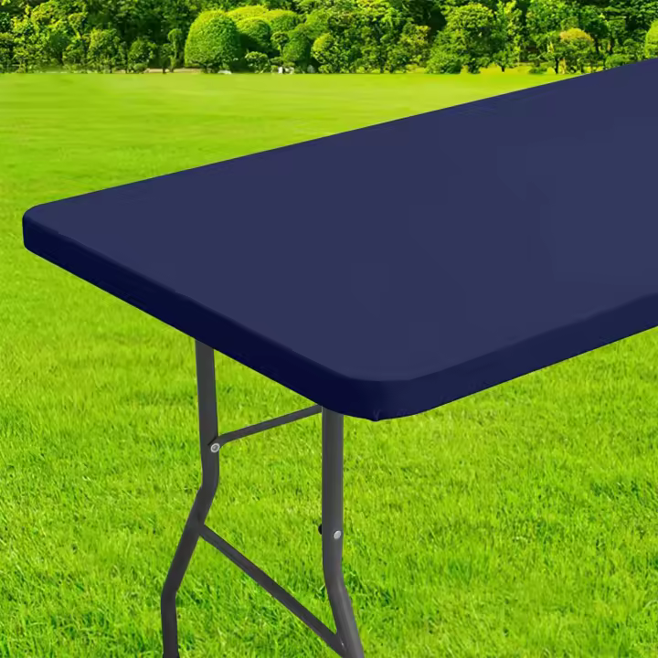 Cubierta de mesa rectangular impermeable protector de mesa lavable para mesas ajustables adecuada para camping al aire libre y interior - 1