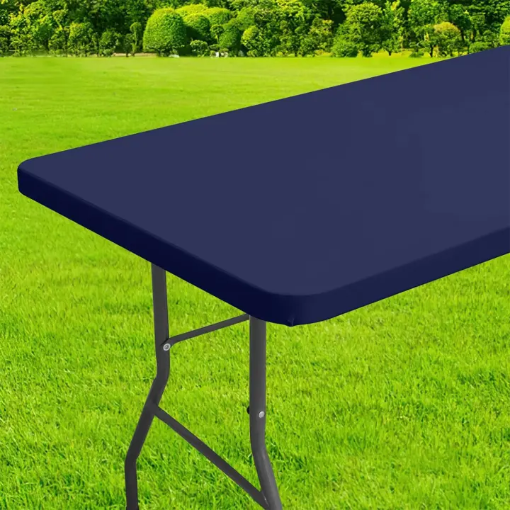 Cubierta de mesa rectangular impermeable protector de mesa lavable para mesas ajustables adecuada para camping al aire libre y interior - 1