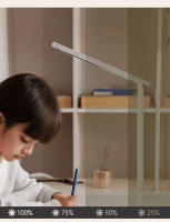 Lámpara De Escritorio LED Con Cargador Inalámbrico Y Puerto USB Luz Nocturna Para Cama Toque Dimmer Amigable Con Los Ojos Para Juego Y Lectura En Casa - details 4