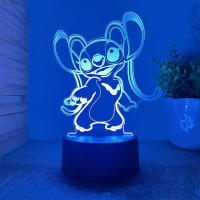 Lámpara De Noche Ilusión 3D Con Control Remoto Y Toque Inteligente Decoración De Habitación En Forma De Animal Regalo Para Cumpleaños San Valentín Y Navidad - details 4