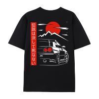 Camiseta De Manga Corta Para Hombre Estilo Japonés GTR Racing Street Wear Original Diseño Oversize 100% Algodón Tees Casual - details 7