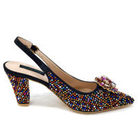Sandalias De Fiesta Verdes Con Zapatos De Tacón Alto Y Bolso De Venus Chan Estilo INS Punta Redonda Brillante Elegantes Para Mujer - details 57