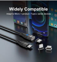 Cable De Datos Magnético PD 60W Carga Rápida USB C a Tipo C Micro Para iPhone Samsung Adaptador USB a Cable De Carga Magnético - details 9