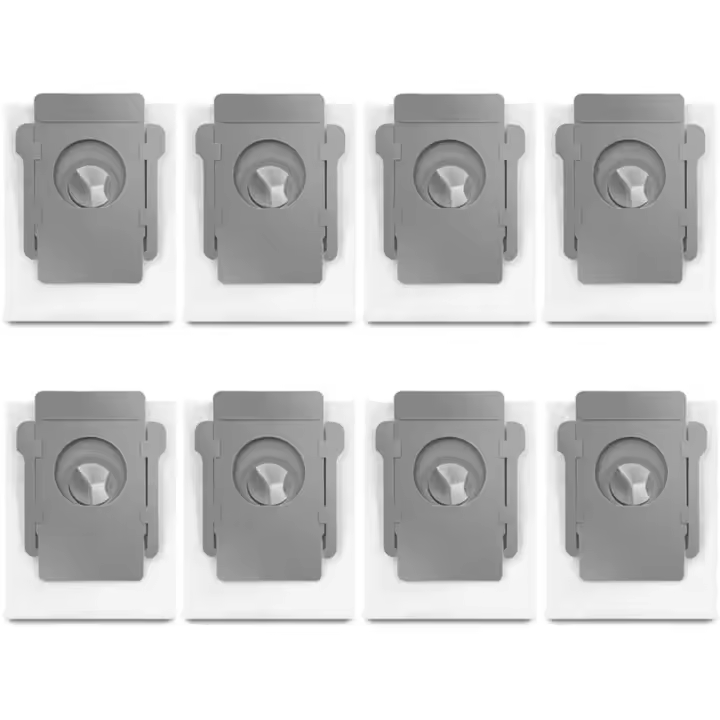 Paquete de 8 bolsas desechables bolsas de Polvo de repuesto para Bot Roomba i7 i7/i7 Plus E5 E6 E7 S9 S9 aspirador robot de base autolmia, bolsas de eliminación de la necesidad Kit de accesorios - 1