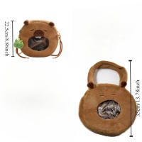 Mochila De Peluche Capybara Kawaii Moda Muñeco Peluche Bolsa Infantil Mochila De Hombro Mini Bolsa Para Regalos Para Novia - details 13
