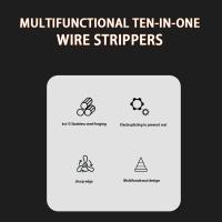 Alicate De Despeinado De Alambre Multifuncional De Acero Al Carbono Resistente Para Todas Las Tareas Eléctricas Herramienta De Corte De Cable Y Alambre - details 6
