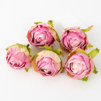 5pcs Flores Artificiales De Seda Rosa Para Boda Decoración Del Hogar Fiesta Navidad Cumpleaños Artesanía De Mesa Decoración De Eventos - details 15