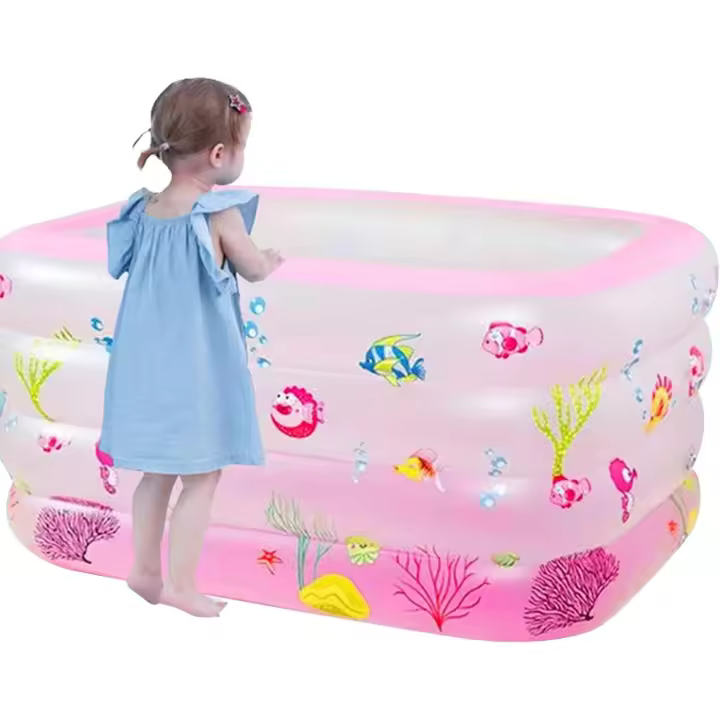 Piscina insulina para Crianças, Juegos de agua al aire libre con tapón de drenaje, durável piscina de patio trasero para niños, niños y niñas, almohadilla de verano para niños, 1 unidad - 1