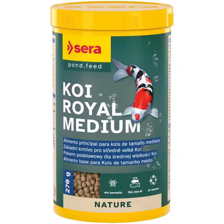 Sera Koi Royal Medium - Alimento Principal para Kois entre 12-15 cm - 1