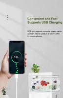 Pequeño Acuario Ecológico Para Sala De Estar Con Paisaje De Peces Alimentado Por USB Mini Acuario Doméstico De Plástico - details 11