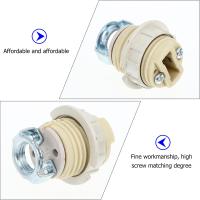 Piezas de portalámparas de cerámica con casete E12 G9, adaptador de enchufe para bombilla de repuesto - details 1