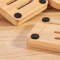 Nueva Caja De Jabón De Madera Retro Portátil Accesorios De Baño Duraderos Y Moda Soporte De Jabón De Bambú Con Carbón - details 8