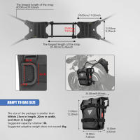 Base De Montaje Para Bolsa De Sillín De Motocicleta Universal Bolsa De Asiento Trasero/Bolsa De Tanque De Combustible Material De Tela De 500D Negro - details 10