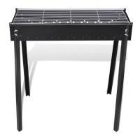 vidaXL Barbacoa de carbón cuadrada con soporte - details 1