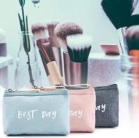 3 Piezas Neceser de Cosméticos, Bolso de Asiento Cosmético Impermeable, Bolsas de Maquillaje de Lona, Neceser de Viaje Multifunctional with Cremallera - details 2