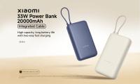 Xiaomi 33W Power Bank 20000mAh Integrated Cable - Apta para avión, 20000 mAh, carga rápida 33W, cable integrado - details 0