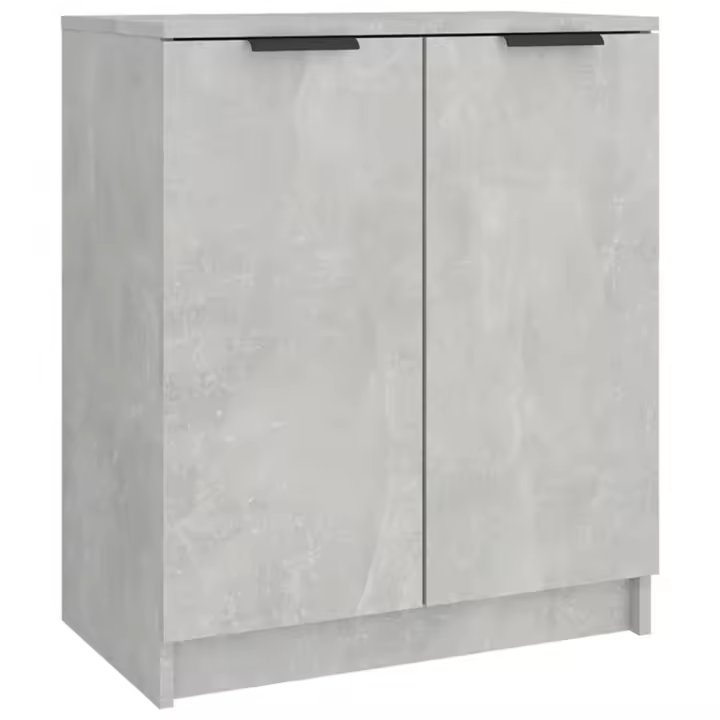VidaXL Mueble Zapatero Madera contrachapada gris Hormigón 59x35x70 cm - 1