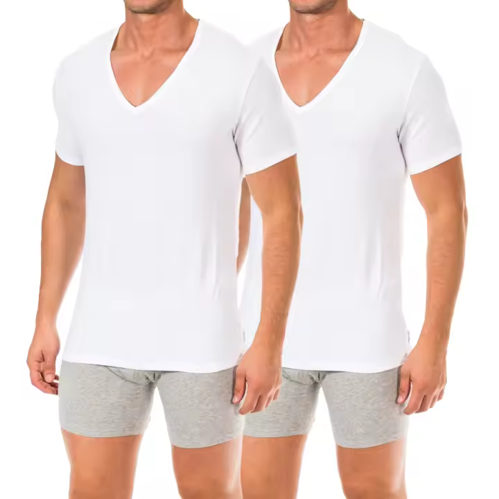 Calvin Klein-Pack-2 Camisetas Interiroes Manga Corta NB1089A para Hombre - 1