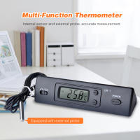 Termómetro Digital Electrónico Para Coche Con Probar Múltiple Función Mostrador De Temperatura Y Tiempo Uso Indoor Outdoor - details 9