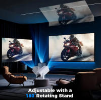 Proyector De LED HD Portátil 4K 1280x720P Android Para Cine En Casa Con Altavoz Y Salida HDMI USB Resolución Óptica 1920x1080dpi - details 6