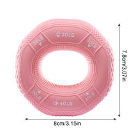 Anillo De Silicona Para Ejercicio De Mano Y Muñeca Entrenador De Gripa Resistencia Para Alivio Del Estrés Tamaño 80x78x22.5mm Unisex - details 8