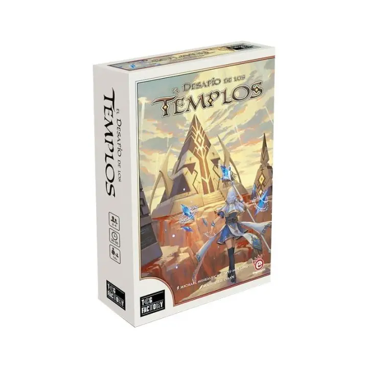 El Desafío de los Templos, juego de mesa, estrategia, para pensar, trabaja la abstracción mental a partir de 12 años, matemáticas, ambientado en magos, en castellano - 1