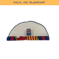 Alfombra Redonda Barça MOZURU "Blaugrana" – 60 cm | Con Logo Oficial del Fútbol Club Barcelona | Poliéster Acrílico Resistente | Decoración Ideal para Dormitorio, Sala u Oficina | Estilo y Pasión Culé - details 2