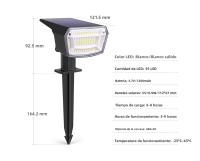 Lámpara Solar Para Jardín Impermeable Iluminación Nocturna Automática Para Camino Decoración De Jardín Farol De Césped Moderno ABS LED - details 1