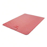 Manta De Picnic 140x190cm Roja a Cuadros Lavable Y Ligera Con Manija Para Senderismo Viajes Al Aire Libre Y Camping En Parques - details 4