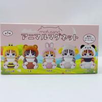 Mofusand Gato 5pcs Fushandi Encantador Pegatina Magnética Para Nevera Modelo 3D Muñeca Pequeña Adorno Juguete Caja Sorpresa - details 15