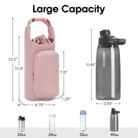 La nueva bolsa aislante para botellas de agua con juego de Vaso de Hielo se puede elevar en diagonal para Viajes al Aire Libre. - details 2
