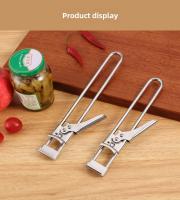 Aguja De Botella De Acero Inoxidable Con Tapa Giratoria Manual Antideslizante Herramienta De Cocina Abrebotellas Ajustable - details 10