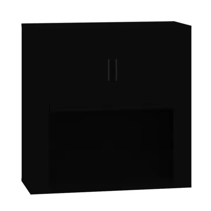 VidaXL Armaro de pantalla Madera contrachapada Negro 80x33x80 cm - 1
