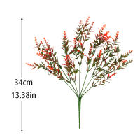 Ramo De Flores Artificiales De 34CM En Seda Alta Calidad Para Bodas Y Fiestas Decoración De Navidad Y Hogar Para Sala De Estar Y Dormitorio - details 1