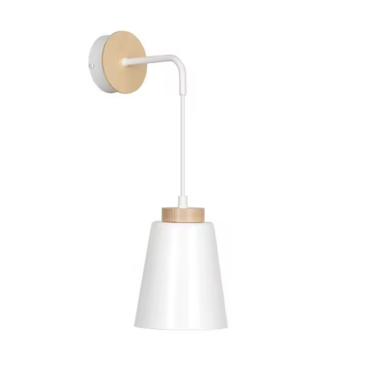 Lámpara de Pared Bolero, Arce, Blanco, 14x25x16 cm - 1