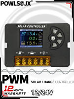 Controlador De Carga Solar PWM POWLSOJX 12V/24V Con Pantalla LCD Color Soporte Multibatería Voltaje Ajustable 10A/20A/30A - details 1