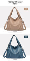 Bolso de mano de PU para mujer de moda, estilo europeo y americano, con costura, sencillo, de alta calidad, Grande. - details 17